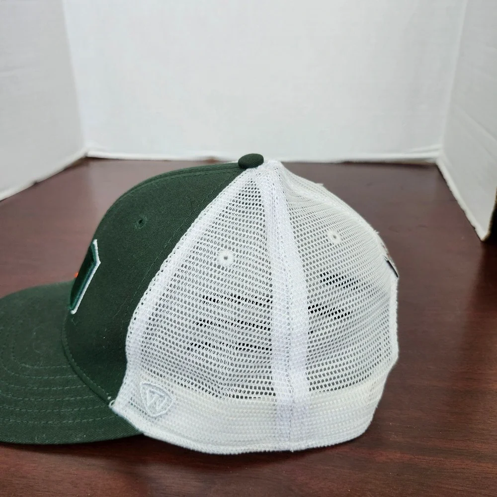 Top of the World Miami Hurricanes Hat Green White Trucker Snapback NCAA The U